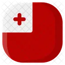 Tonga Bandeira Pais Ícone