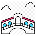 Travel Bridge Boat Icon