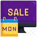 Venta De Cyber Monday Venta En Linea Venta Icono