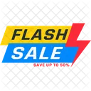 Venta Flash Descuento Oferta Icono