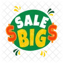 Venta Grande Descuento Oferta Icono