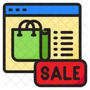 Tienda Bolsa De Compras Venta Icono