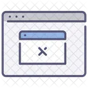 Ventana Emergente Del Sitio Web Icono