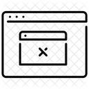 Ventana Emergente Del Sitio Web Icono