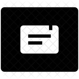 Ventana emergente de texto  Icono