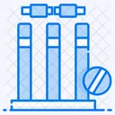 Wicket Wicket De Cricket Equipo De Cricket Icono