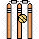 Wicket Deportivo Wicket De Cricket Wicket Icono