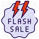 Vente Flash Promotion Commerce Electronique Icône