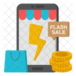 Vente flash mobile  Icône