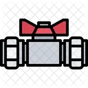 Kugel Ventil Klempner Symbol