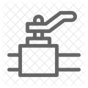 Ventil Gas Rohr Symbol