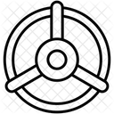Ventil Schloss Lenkung Symbol
