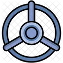 Ventil Schloss Lenkung Symbol