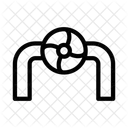 Ventil Rohrleitung Steuerung Symbol