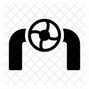 Ventil Rohrleitung Steuerung Symbol