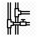 Ventil Rohr Sanitar Symbol