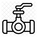 Ventil Gasleitung Wasserleitung Symbol