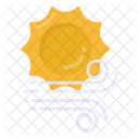 Vento ensolarado  Ícone