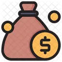 Venture Capital Secure Investment Money Bag Icon