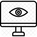 Ver Monitoreo De Computadora Monitoreo De Internet Icono