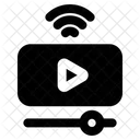 Visualizacion De Videos En Linea Transmision De Videos En Linea Icon