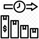 Veralterung Umsatz Regression Symbol