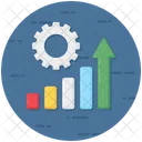 Wachstumsdiagramm Balkendiagramm Datenanalyse Symbol