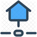 Zuhause Haus Verbinden Symbol