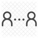 Verbinden Verbunden Teilen Symbol