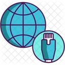 Verbinden Verbindung Globales Netzwerk Symbol