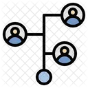 Verbinden Diagramm Netzwerk Symbol