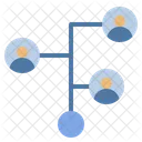 Verbinden Diagramm Netzwerk Symbol