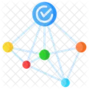 Verbindung Vernetzung Strukturierte Daten Symbol