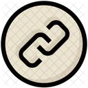 Sozial Hyperlink Kette Icon