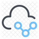 Verbindung in der Cloud  Symbol