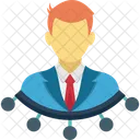 Verbindungen Hierarchie Management Symbol