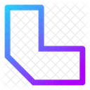 Verbindungsabschragung Symbol