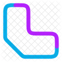 Verbindungsabschragung Symbol