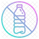 Plastik Nein Flaschen Symbol