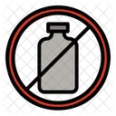 Flasche Block Verbot Symbol