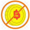 Verbotenes Bitcoin Bitcoin Verbot Symbol