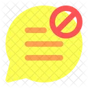 Verbotener Chat  Symbol