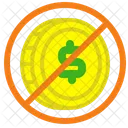 Verbotener Dollar Dollar Verbot Icon