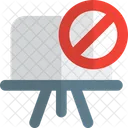 Verbotenes Whiteboard  Symbol