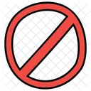 Verbotsschild  Symbol