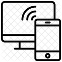 Verbundene Gerate Drahtlose Gerate Mobiles Signal Symbol