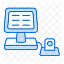 Vernetztes Kassensystem  Symbol