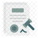 Defendant Guilty Verdict Case Resolution Icon