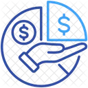 Ertragsbeteiligung Einkommen Gewinn Symbol