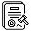 Transcricao Judicial Formularios De Veredicto Julgamento Ícone